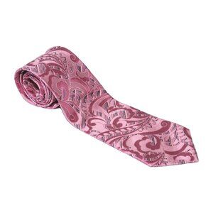 Steve Harvey Collection Neck Tie XL Pink 100% Silk Handmade Designer 64" x 4"